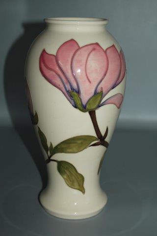 Moorcroft magnolia pattern vase